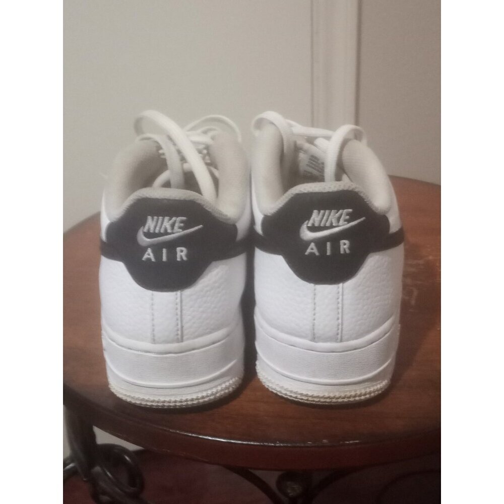 Kid's Size 7y / Women's Size 8.5 Nike Air Force 1 (GS) White Black CT3839-100 - Picture 10 of 13